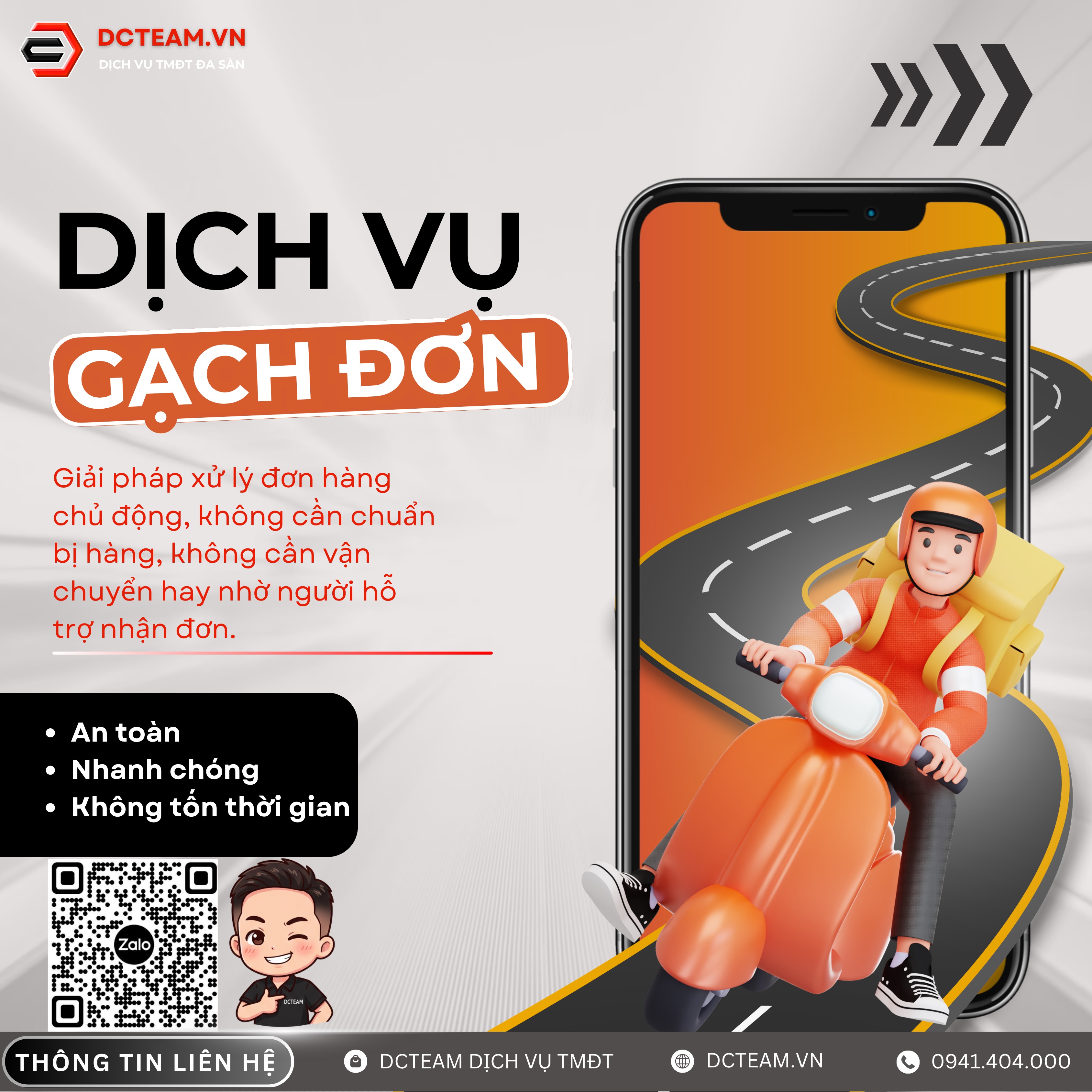 Dịch vụ Gạch đơn Shopee DCTEAM