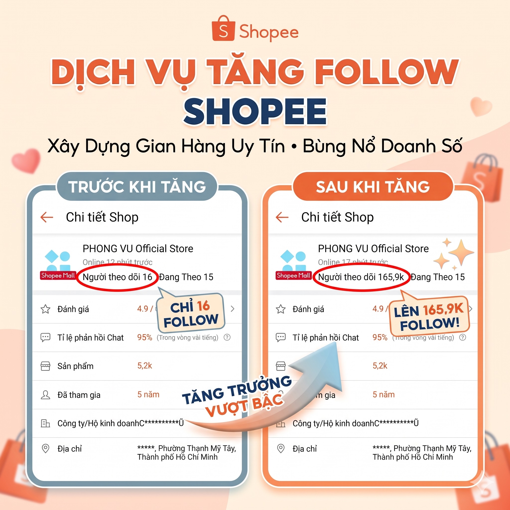 Buff Follow Shop & Like Sản Phẩm 1