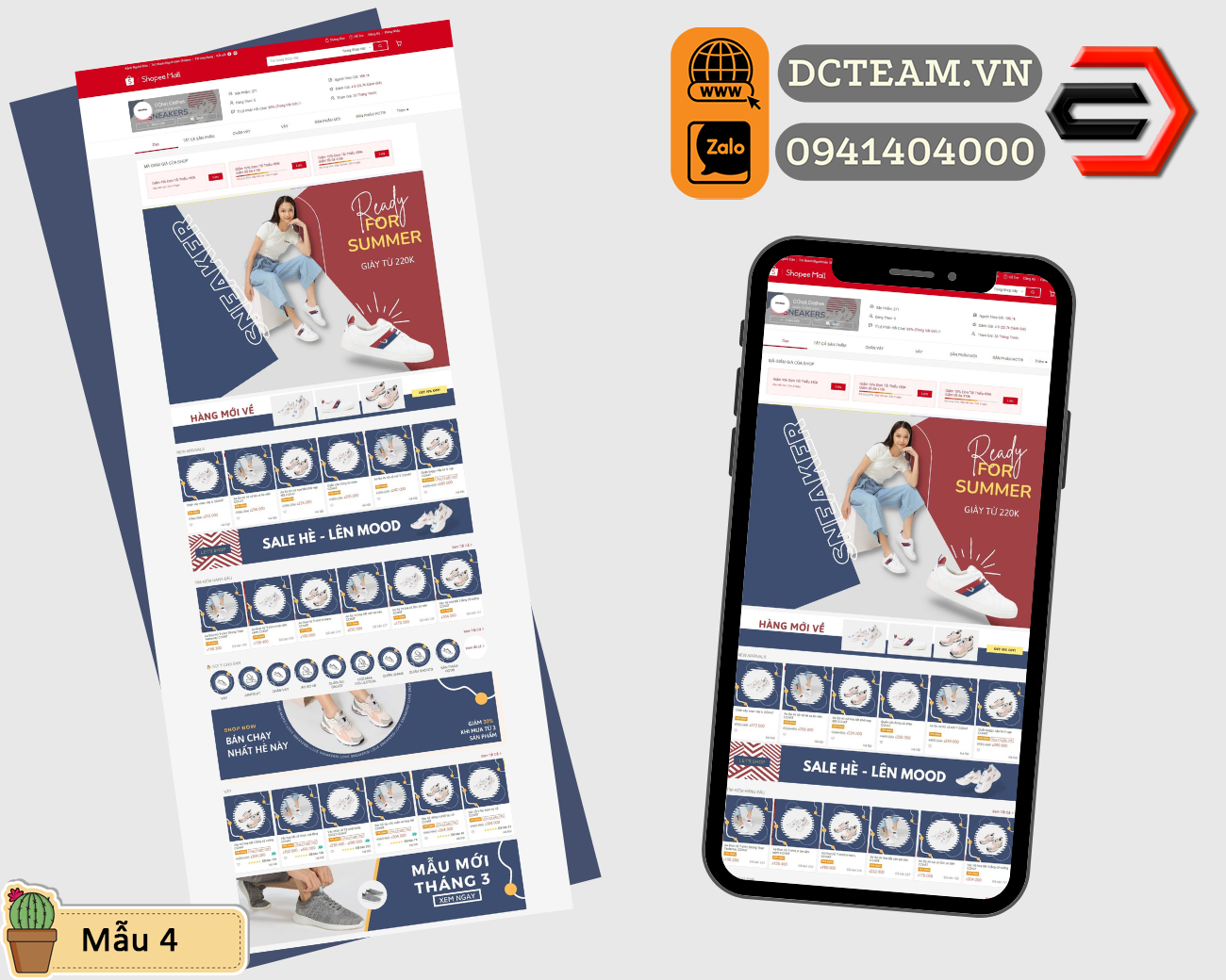 Mẫu giao diện gian hàng Shopee 4